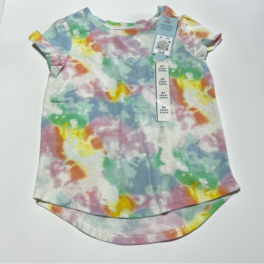 ❤️3/$15 NWT Cat & Jack Colorful Tie-Dye Kids T-Shirt